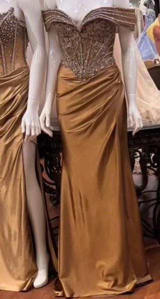 Fashion Prom Dress Off Shoulder Pleated Evening Dresses Birthday Party Outfits Gala Gown    D4950