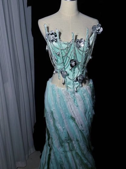 Stunning Prom Dress Strapless Pleated Evening Dresses Gala Gown Birthday Party Outfits     D4959