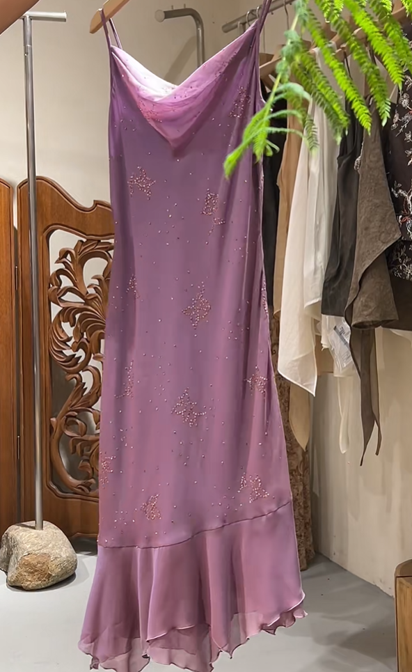 Stunning Prom Dress Chiffon Spaghetti Straps Beading Birthday Party Outfits Evening Dresses Gala Gown      D4964