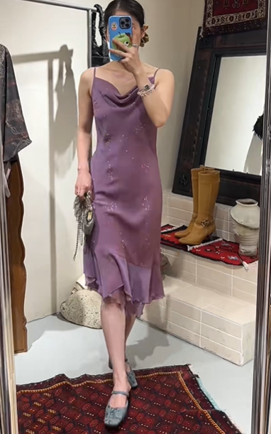 Stunning Prom Dress Chiffon Spaghetti Straps Beading Birthday Party Outfits Evening Dresses Gala Gown      D4964