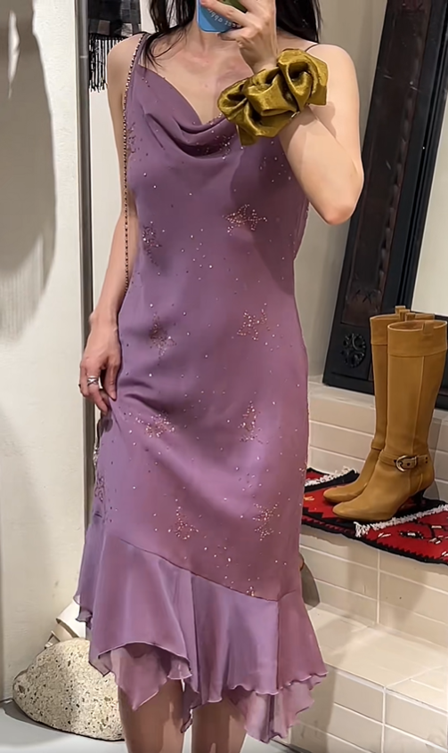 Stunning Prom Dress Chiffon Spaghetti Straps Beading Birthday Party Outfits Evening Dresses Gala Gown      D4964