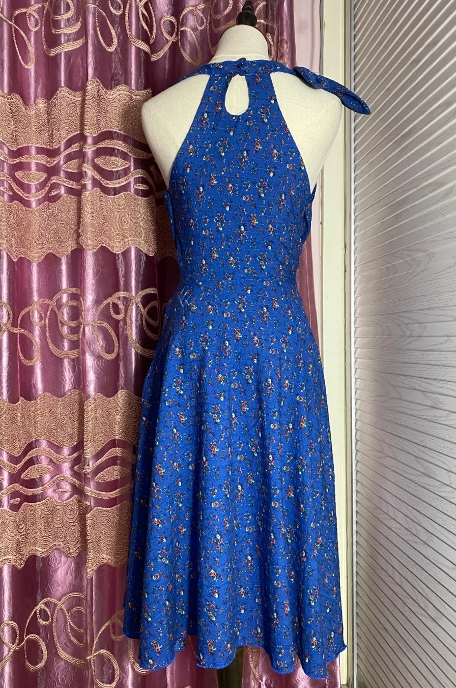 Fashion Prom Dress A Line V-neck Print Pleated Evening Dress Gala Gown Cocktail Outfits       D4977