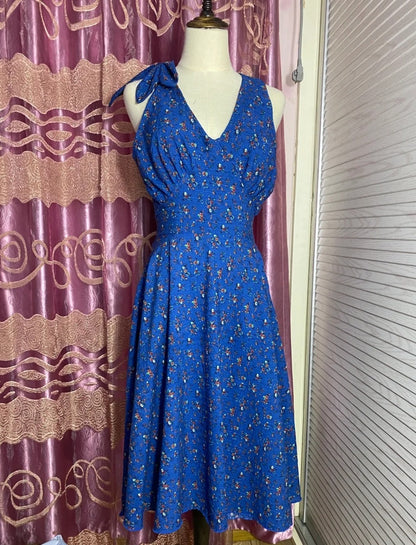 Fashion Prom Dress A Line V-neck Print Pleated Evening Dress Gala Gown Cocktail Outfits       D4977