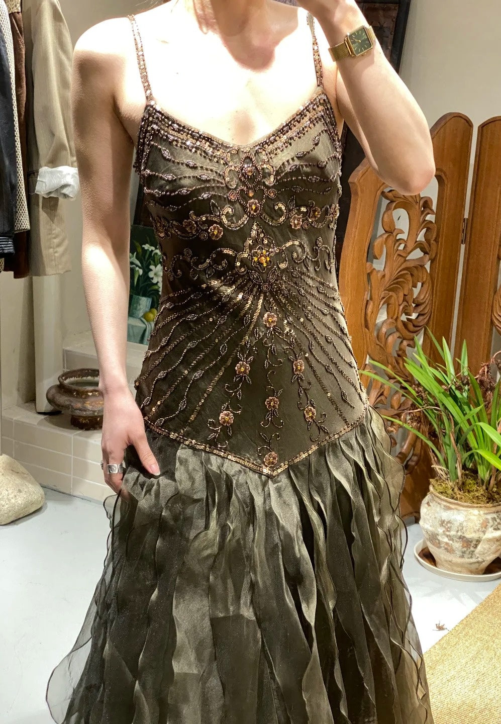 New Arrival Prom Dress Spaghetti Straps Blackless Pleated Cocktail Outfits Evening Dress Gala Gown        D4981