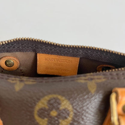 Louis Vuitton Brown Monogram Canvas Mini Speedy Shoulder Bag