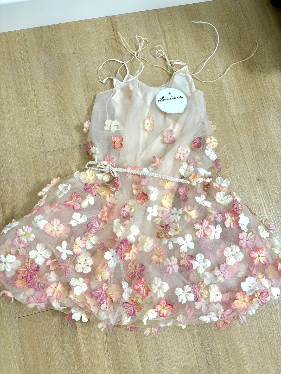 Sweet Homecoming Dress Spaghetti Straps Floral Short Prom Dress Cocktail Outfits Birthday Party Dress  D4983