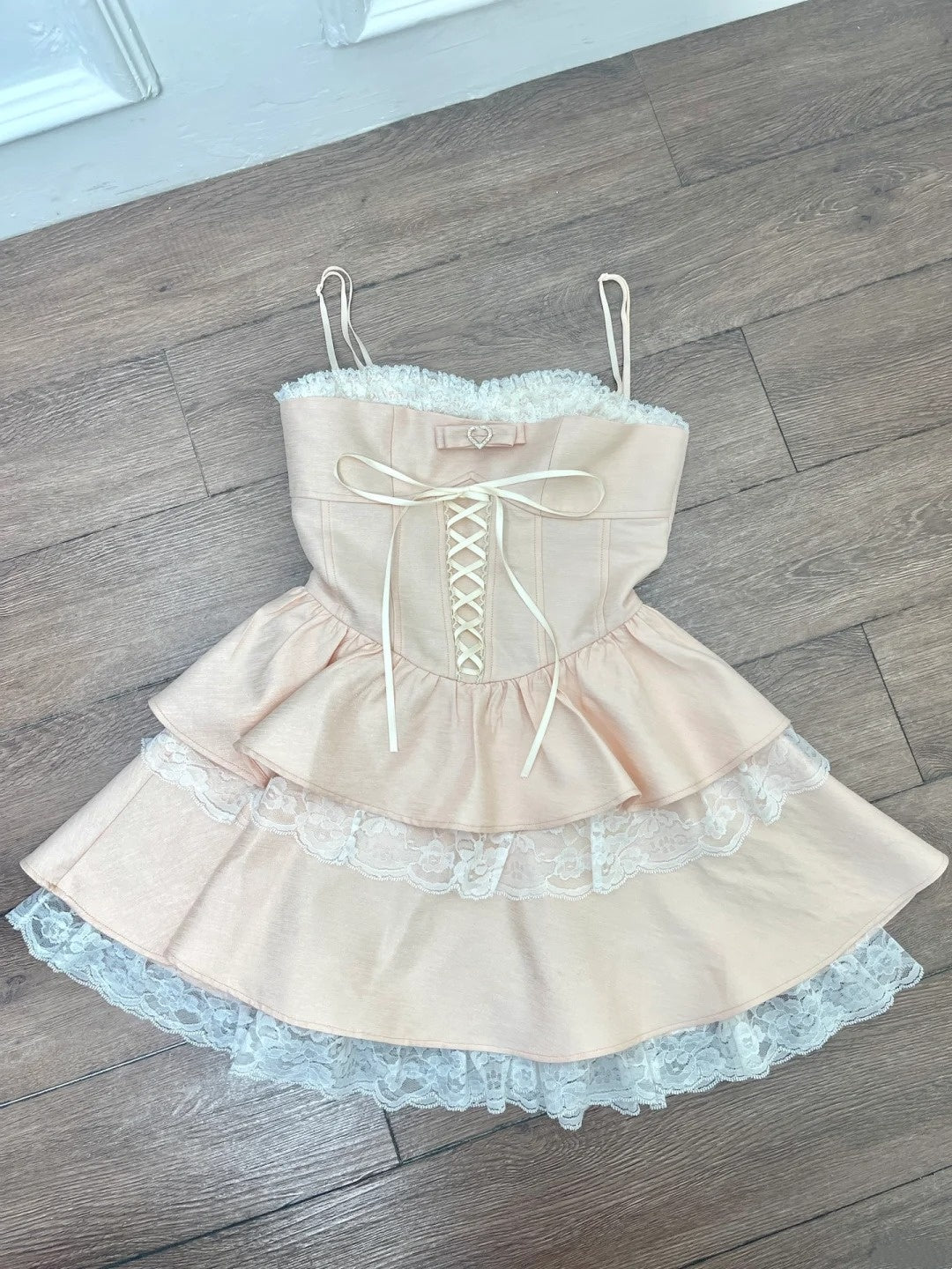 Beauty Homecoming Dress Spaghetti Straps Lace Short Prom Dress Back to School Outfits Birthday Party Dress  D4987