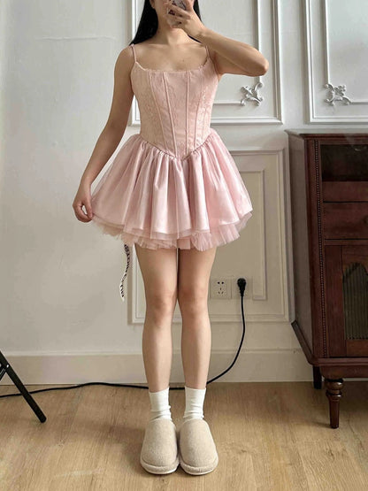 Charming Homecoming Dress Spaghetti Straps Pleated Short Prom Dress Back to School Outfits Birthday Party Dress  D4991