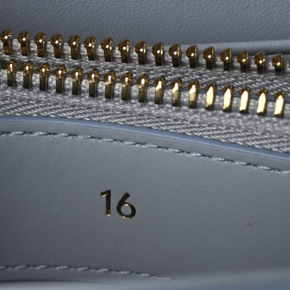 Satinated Calfskin Mini 16 Top Handle Bag Pale Blue