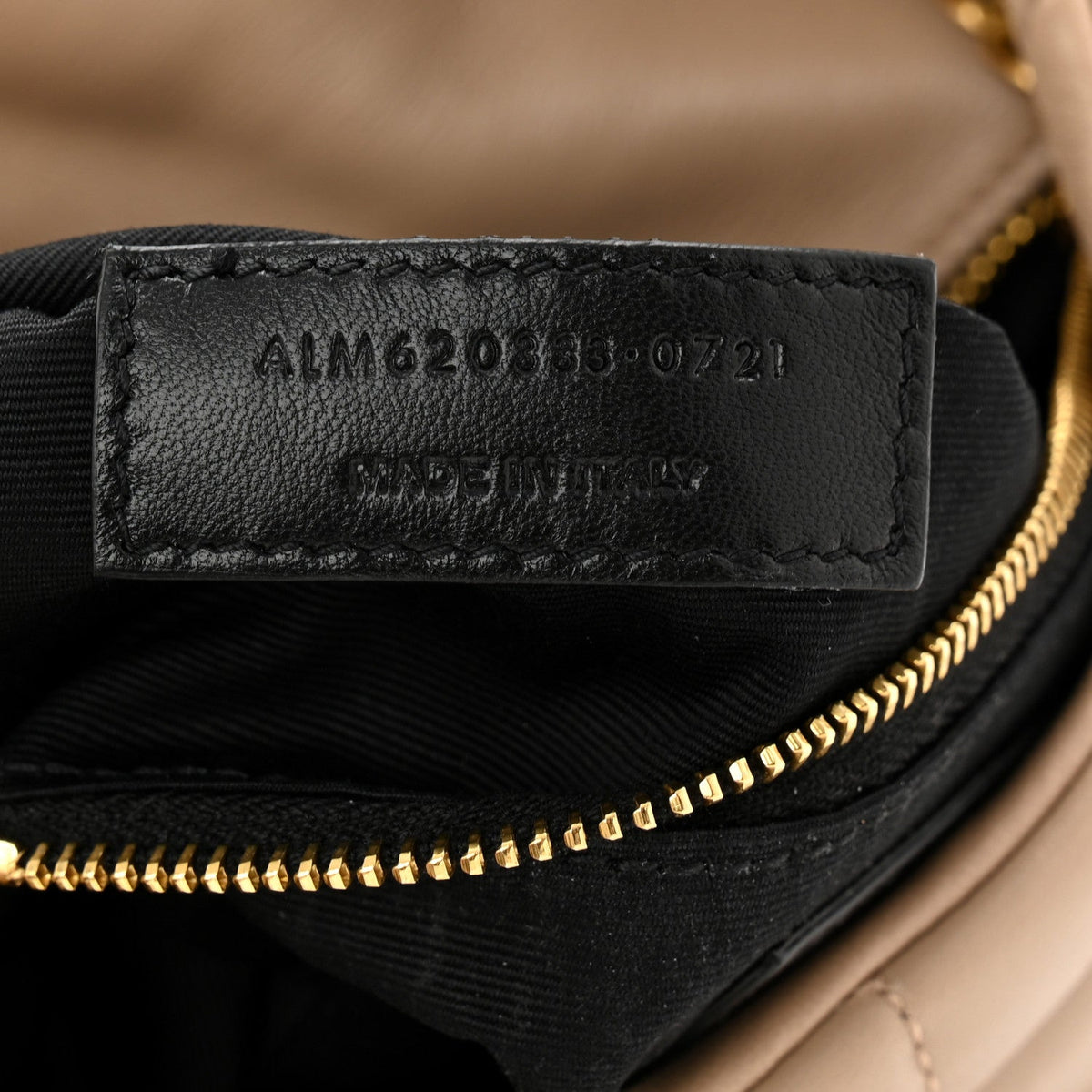 Lambskin Quilted Toy Loulou Puffer Monogram Chain Satchel Dark Beige