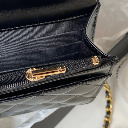 CHANEL  Handbag AP3240 GP Black Size 19 cm