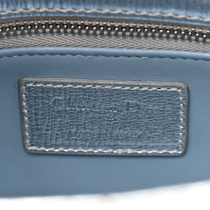 Metallic Grained Calfskin Cannage Small Lucky Badges My Lady Dior Silver