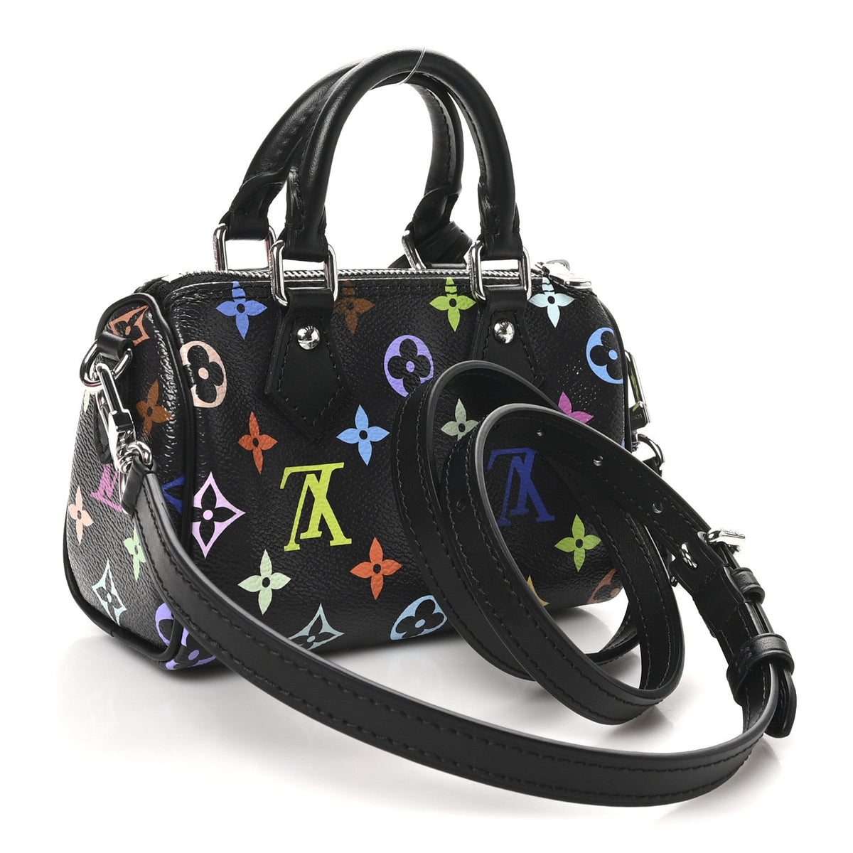 LV X TM Monogram Multicolor Nano Speedy Black