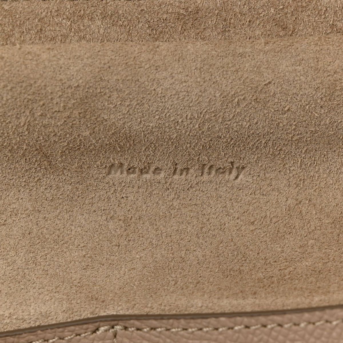 Grained Calfskin Mini Belt Bag Light Taupe