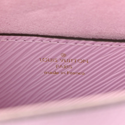 Epi Twist Monogram Flower Chain Shoulder Bag MM Wisteria Pink Purple