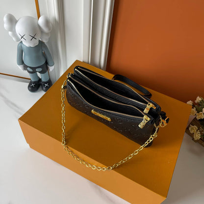 LOUIS VUITTON POCHETTE LIV BLACK 24CM M83301