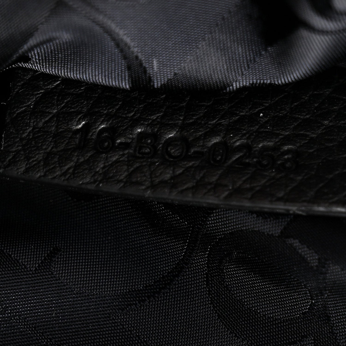 X KAWS Grained Calfskin Saddle Pouch Black