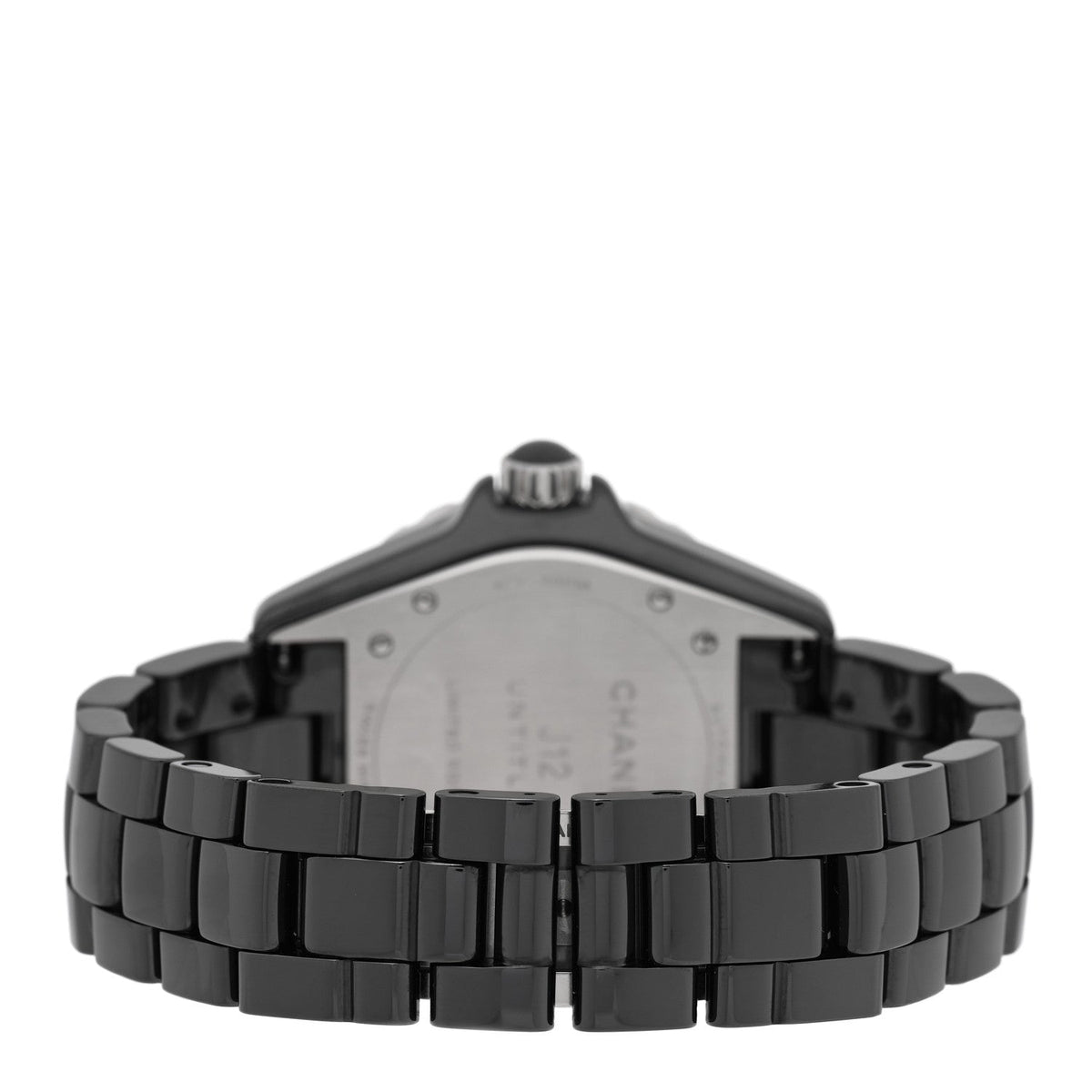 Stainless Steel Ceramic 38mm J12 Untitled Automatic Watch Black