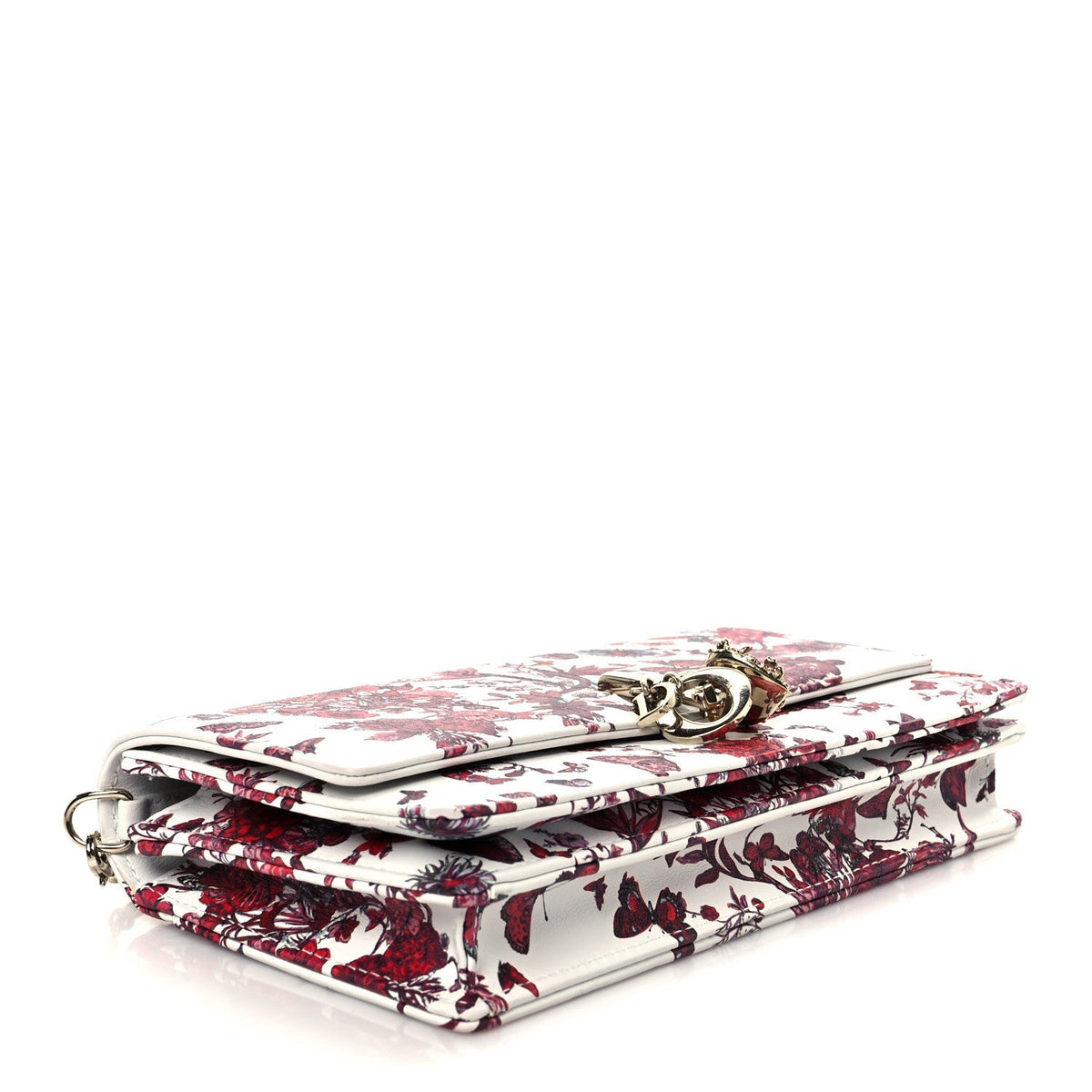 Calfskin Le Coeur Des Papillons Mini My Dior Bag White Multicolor