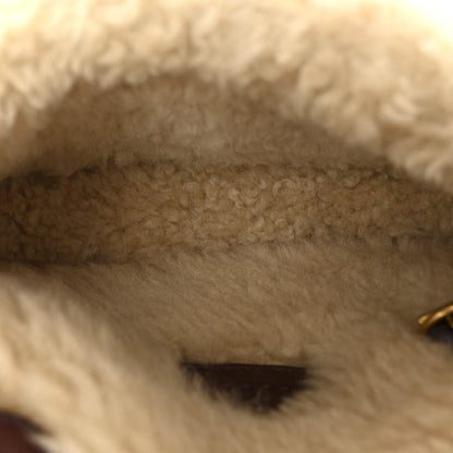 Azalea Calfskin Wool Matelasse Diagonal Super Mini GG Marmont Shoulder Bag Sand Desert