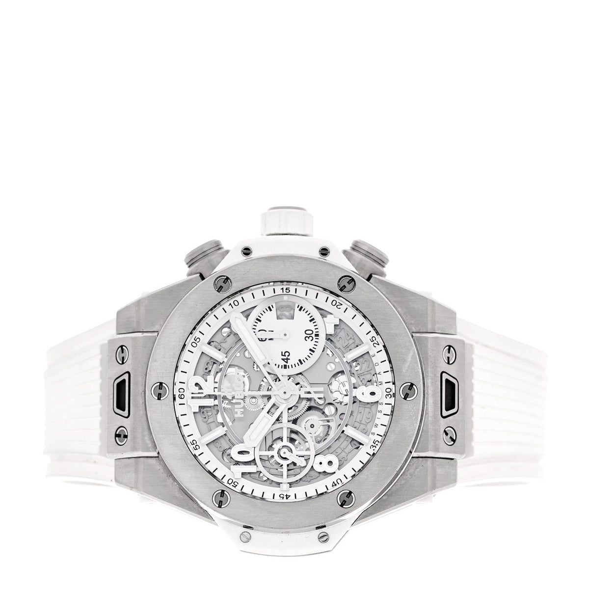 Titanium Rubber 42mm Big Bang Unico Automatic Watch White 441.NE.2010.RW