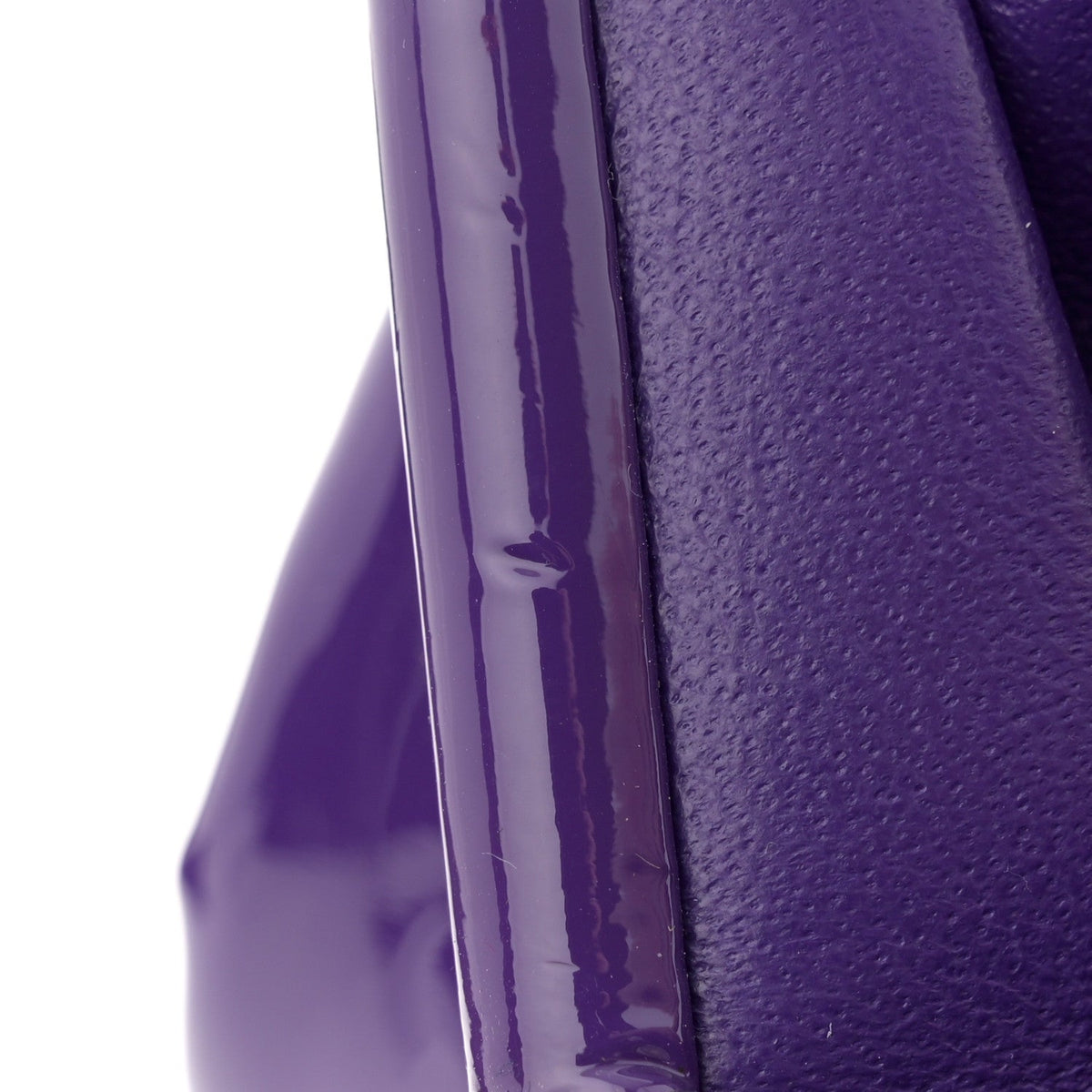 Patent Quilted Timeless Clutch Purple