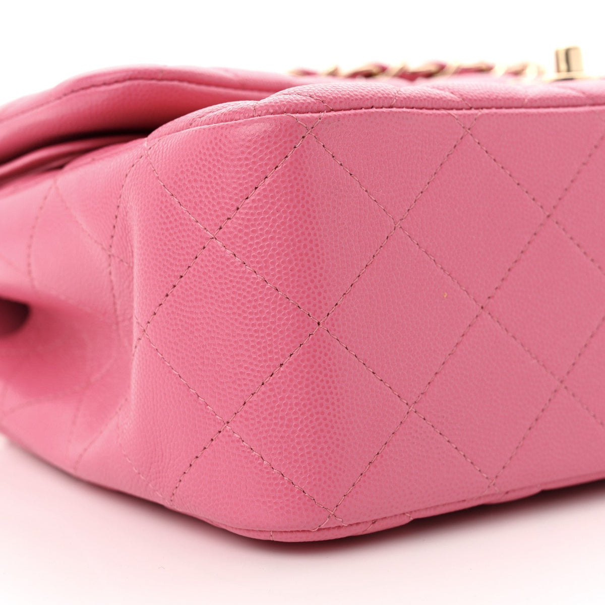 Caviar Quilted Jumbo Double Flap Pink