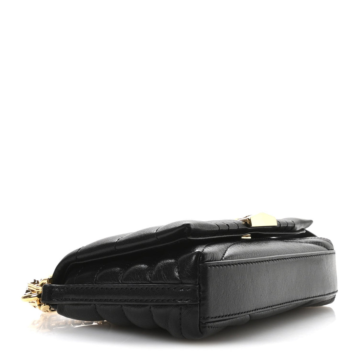 Calfskin Quilted Micro 4G Soft Bag Black