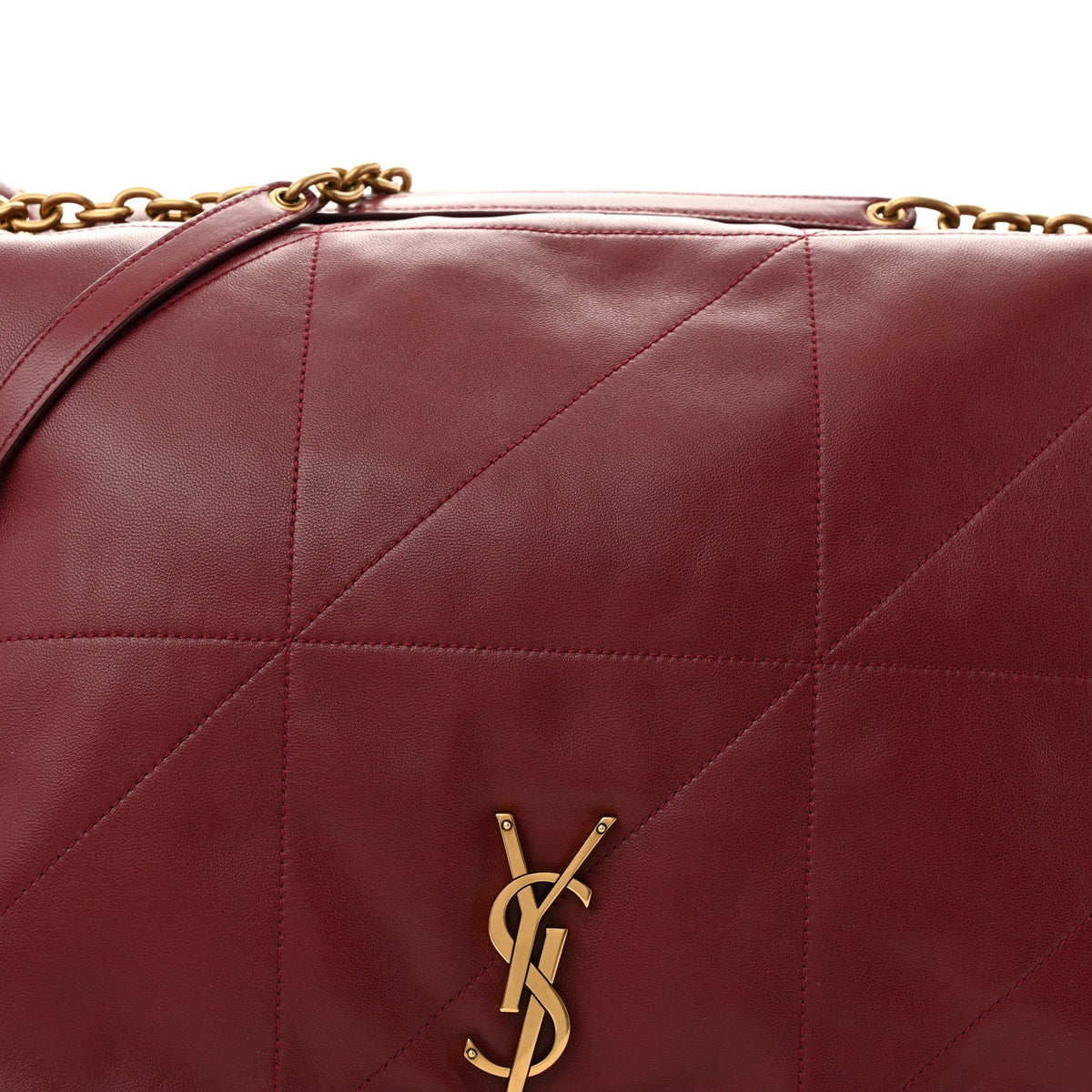 Lambskin Matelasse Monogram Maxi Jamie 4.3 New Dark Bordeaux
