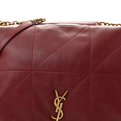 Lambskin Matelasse Monogram Maxi Jamie 4.3 New Dark Bordeaux
