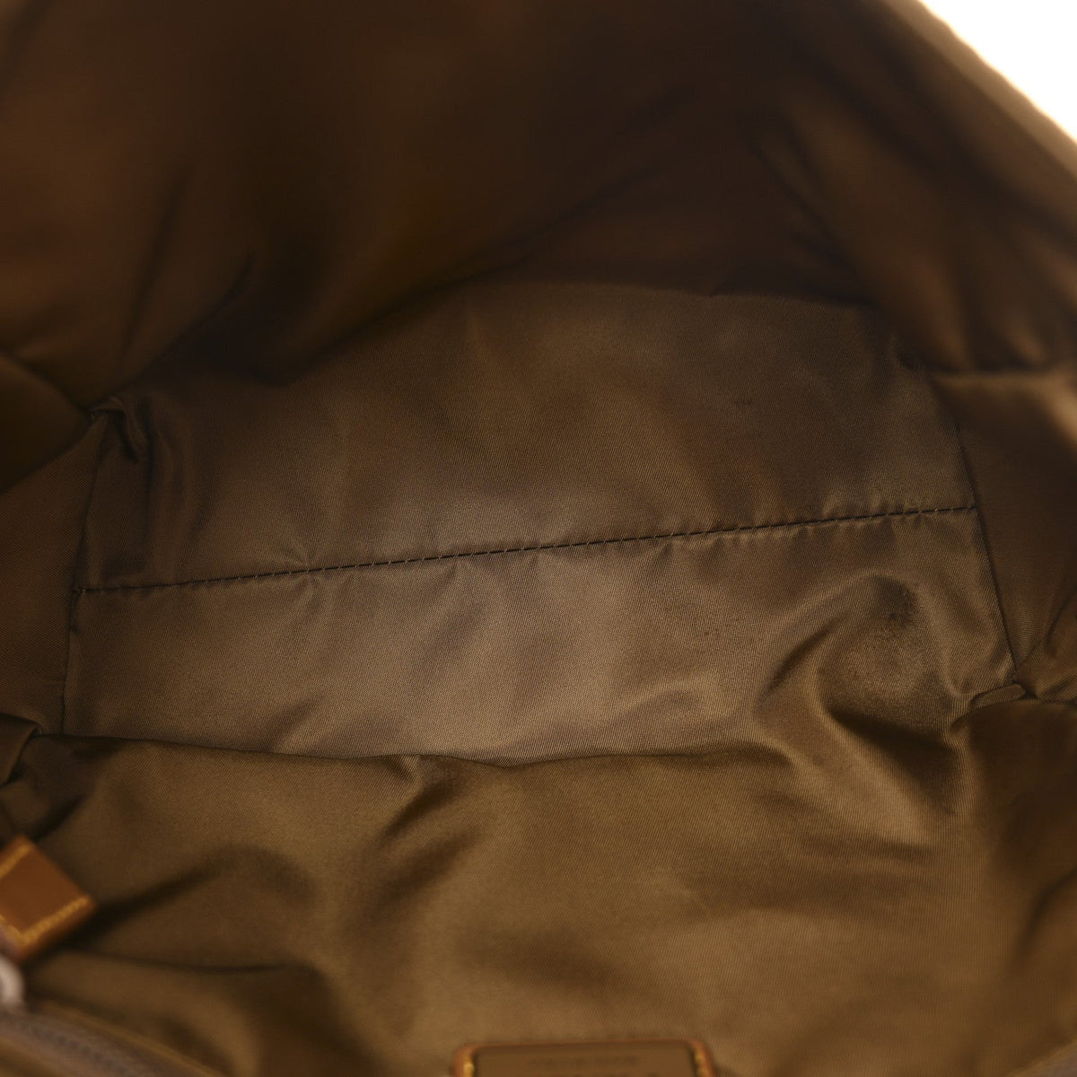 Re-Nylon Nappa Triangle Medium Shoulder Bag Cocoa