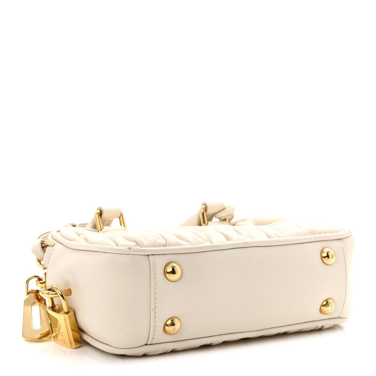 Nappa Matelasse Small Arcadie White