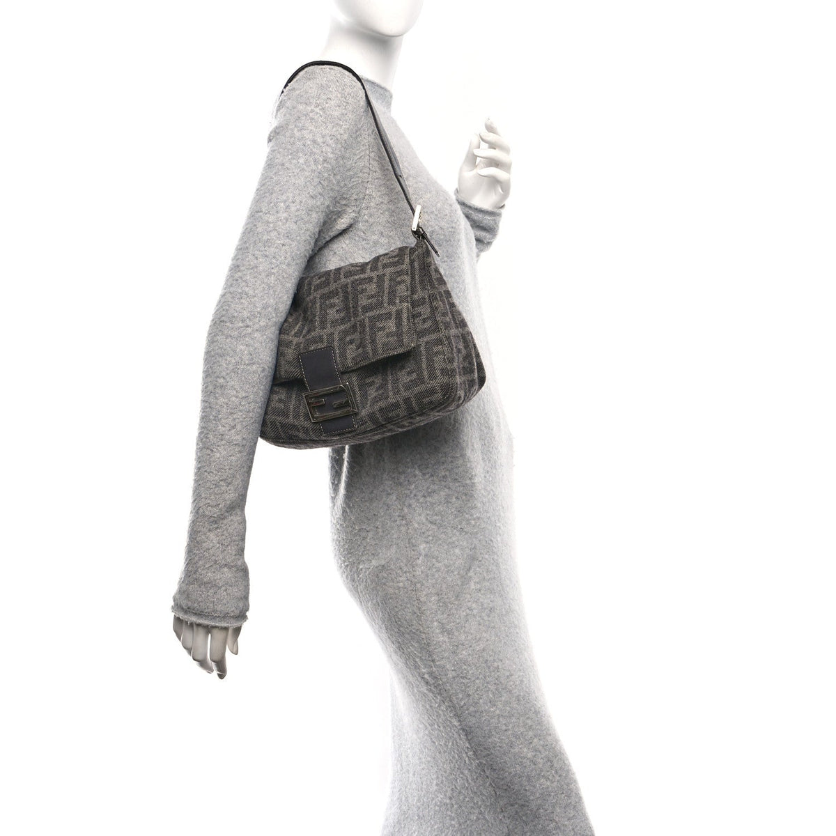 Wool Zucca Mama Baguette Grey