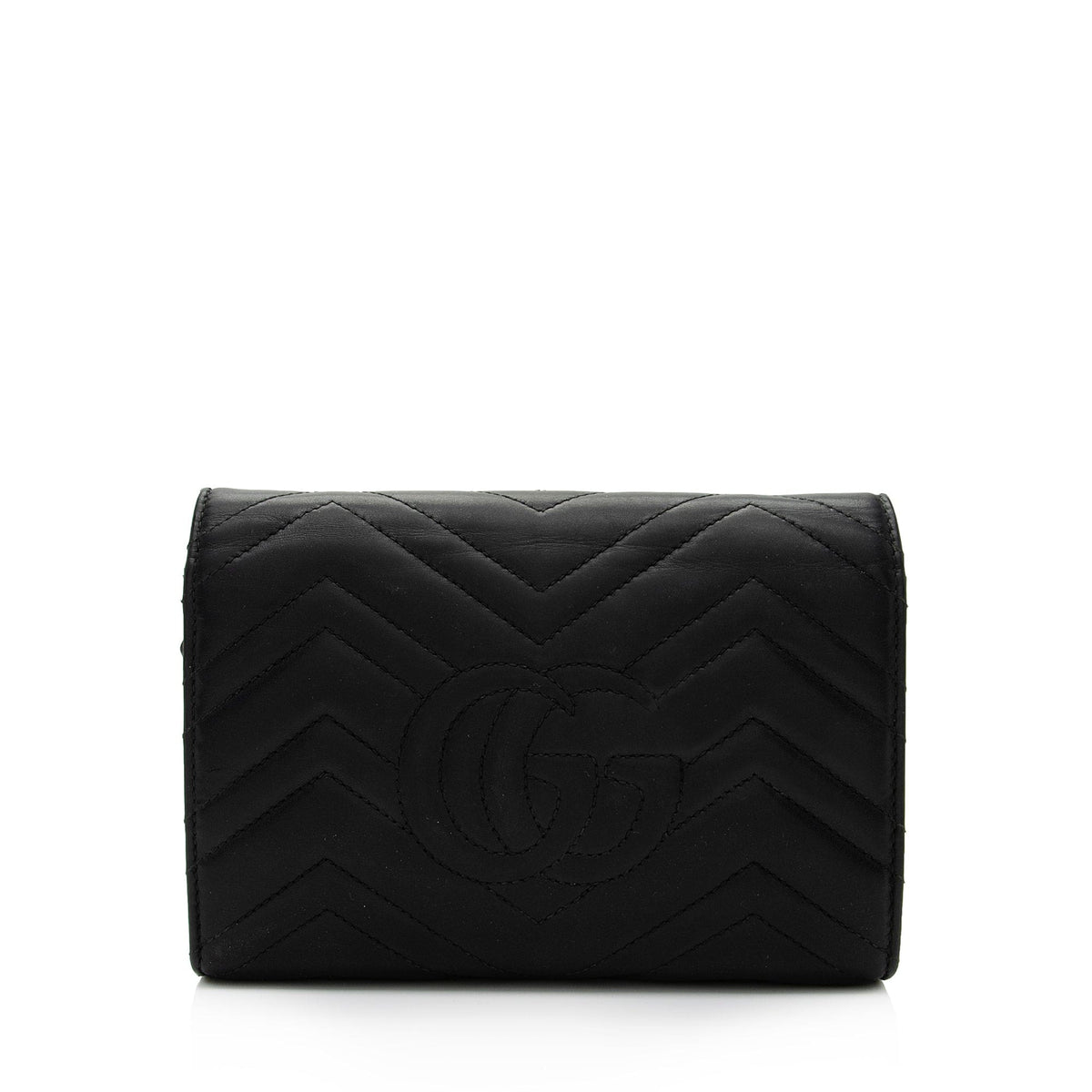 Gucci Matelasse Leather GG Marmont Mini Wallet on Chain Bag (SHF-2W0NuI)