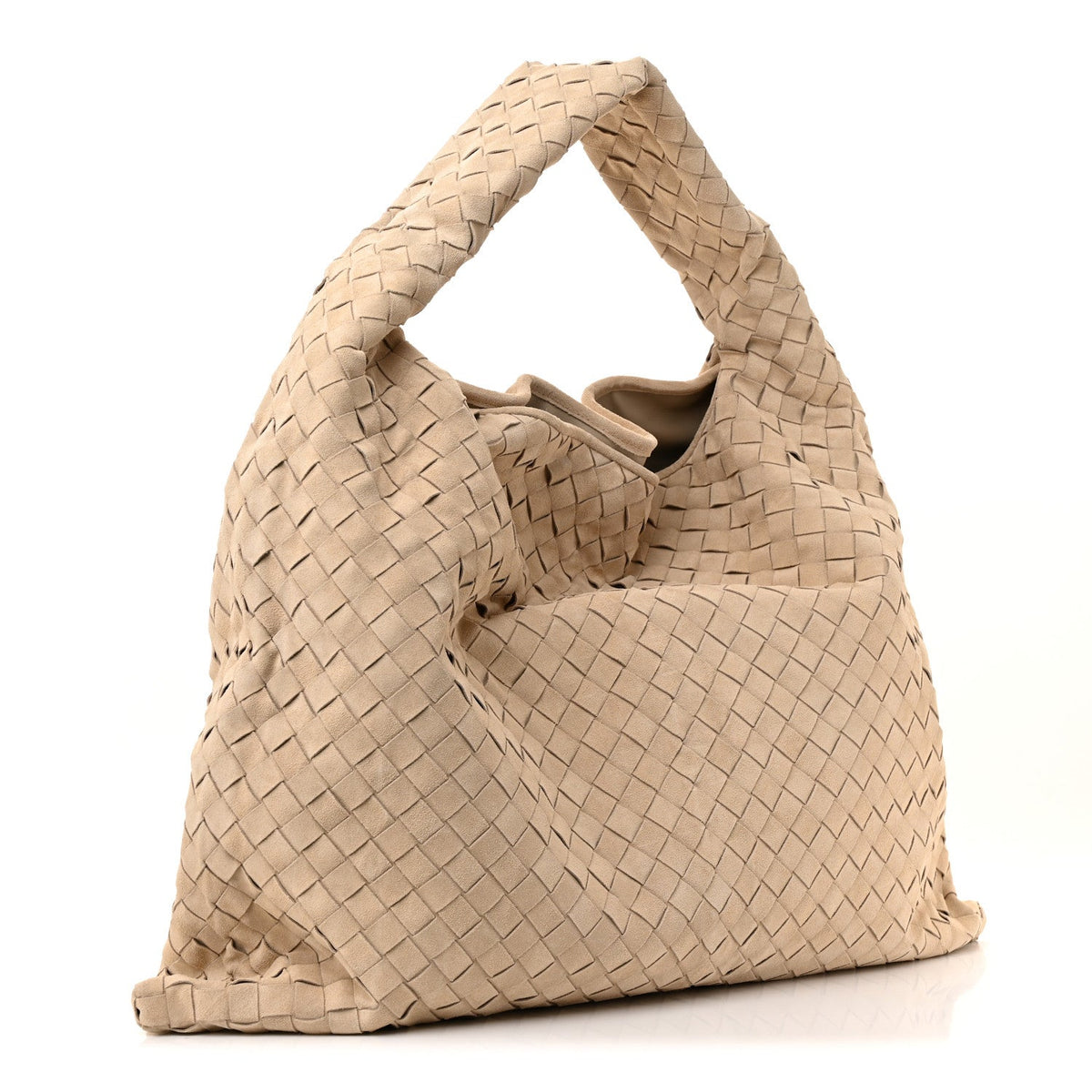 Suede Intrecciato Large Hop Ecru