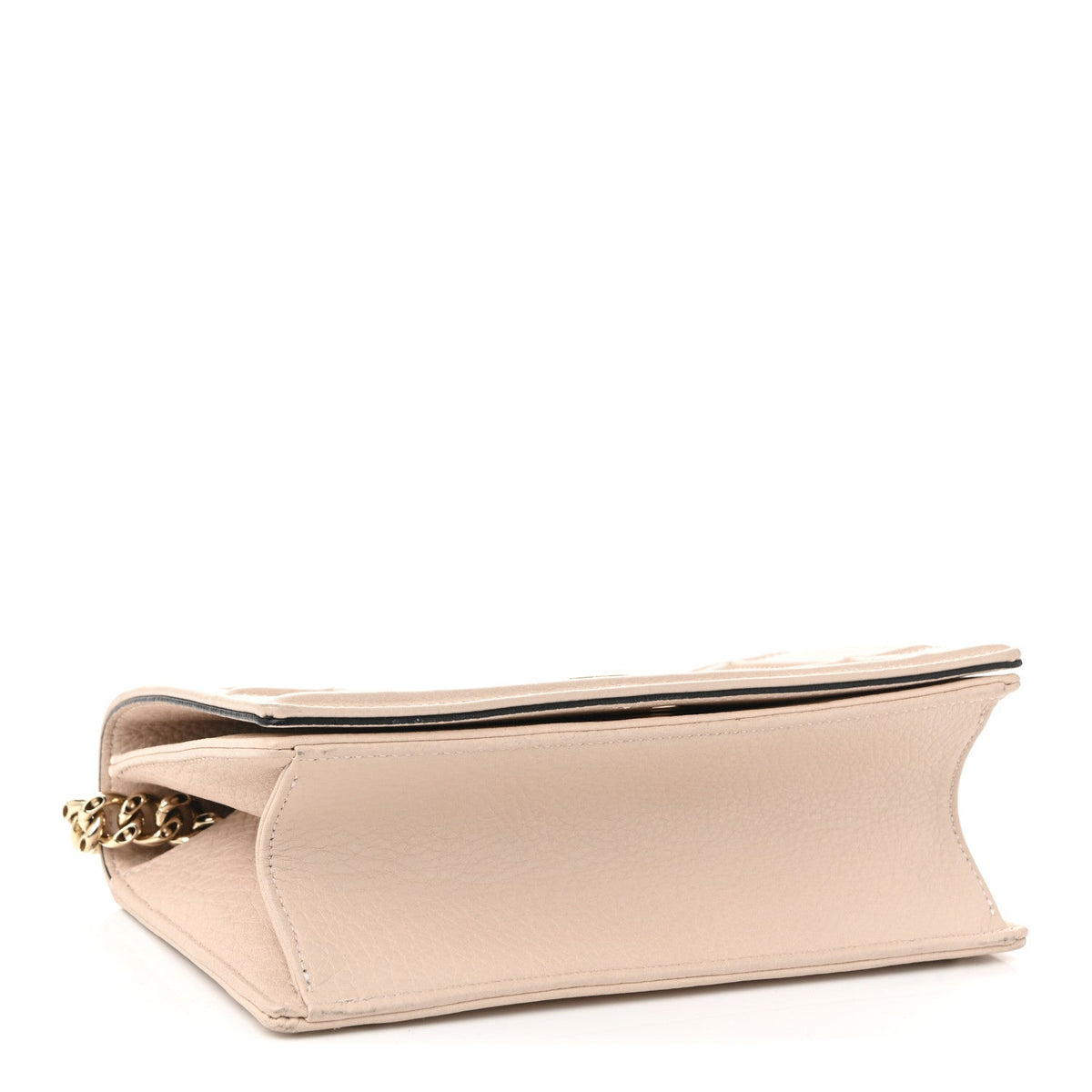 Grained Calfskin Small Diorama Flap Bag Nude