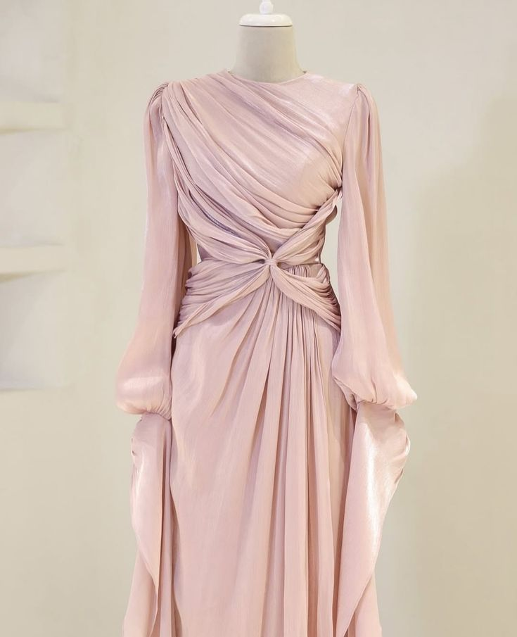 Modest Burgundy Long Sleeves Sheath Chiffon Long Party Dress Evening Dress, D979