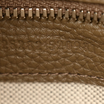 Piuma Calfskin Jumbo GG Embossed Large Duffle Bag Good Taupe