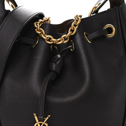 Calfskin Cassandre Supple Bucket Bag Black