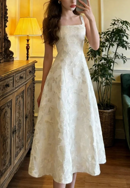 Charming Prom Dress A Line Square Neck Gala Gown Formal Evening Dress Graduation Outfits     D5108