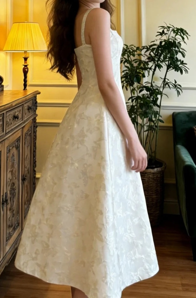 Charming Prom Dress A Line Square Neck Gala Gown Formal Evening Dress Graduation Outfits     D5108