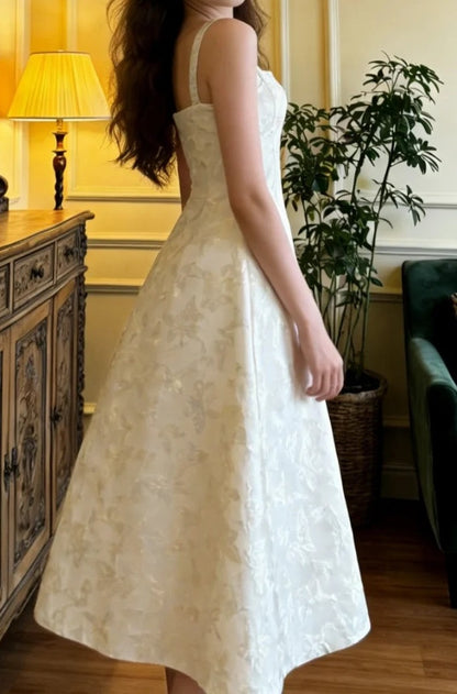 Charming Prom Dress A Line Square Neck Gala Gown Formal Evening Dress Graduation Outfits     D5108