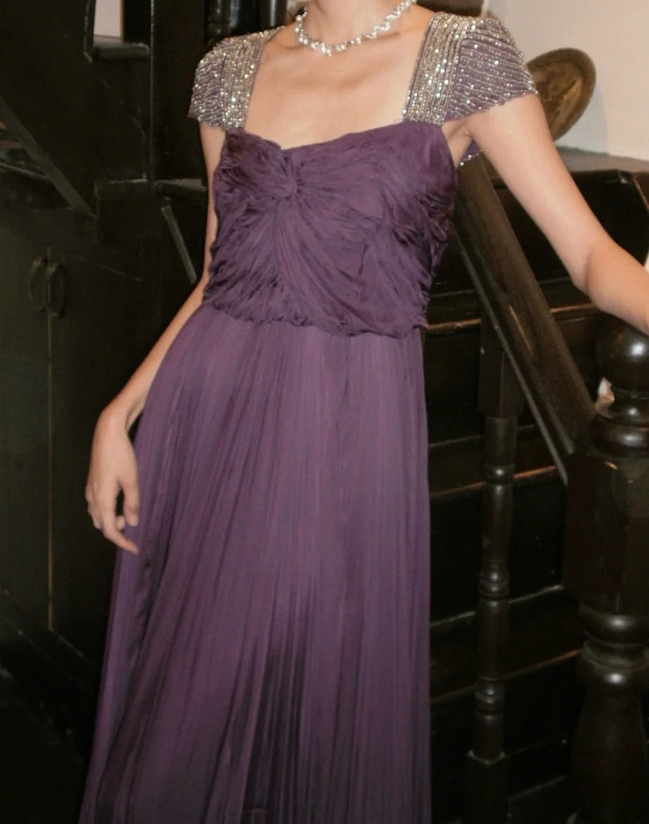 Gorgeous Prom Dress Square Neck Pleated Gala Gown Evening Dress Graduation Dress     D5168