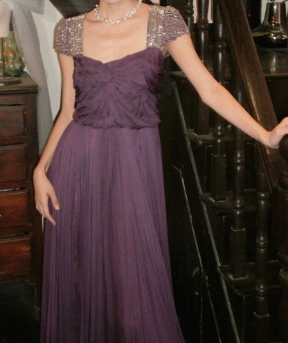 Gorgeous Prom Dress Square Neck Pleated Gala Gown Evening Dress Graduation Dress     D5168