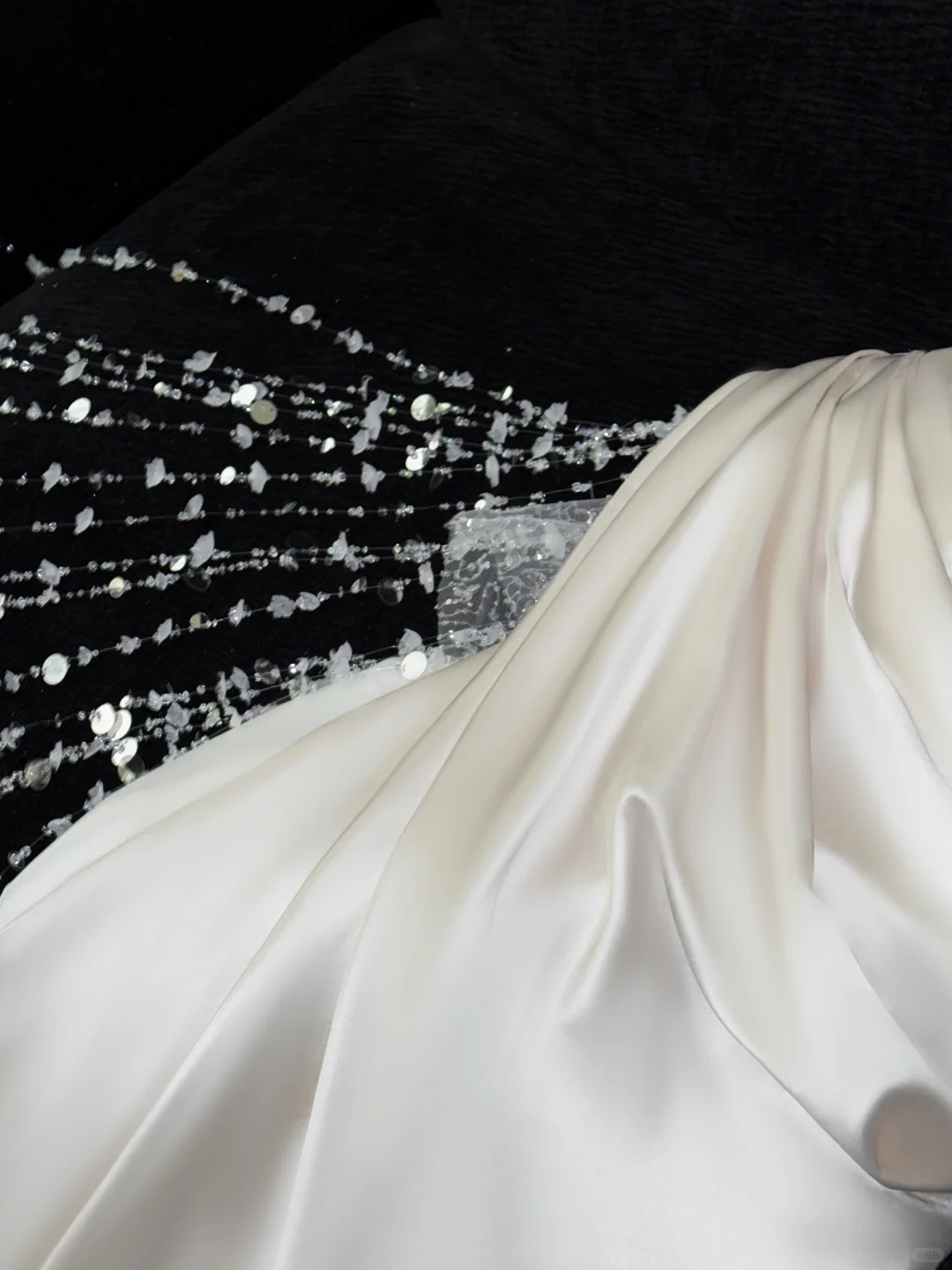 Stunning Strapless Sheath Satin Beaded Long Evening Party Dress Birthday Outfits, D980
