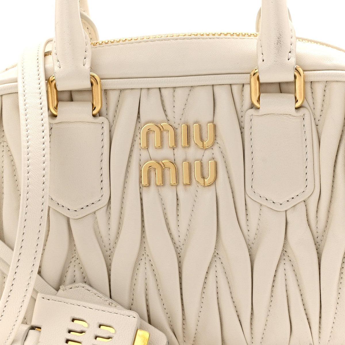 Nappa Matelasse Small Arcadie White