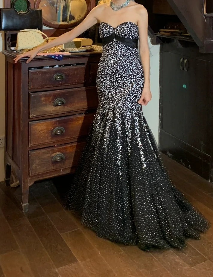 New Design Prom Dress Sweetheart Pleated Mermaid Gala Gown Formal Evening Dress 18th Graduation Dress    D5209