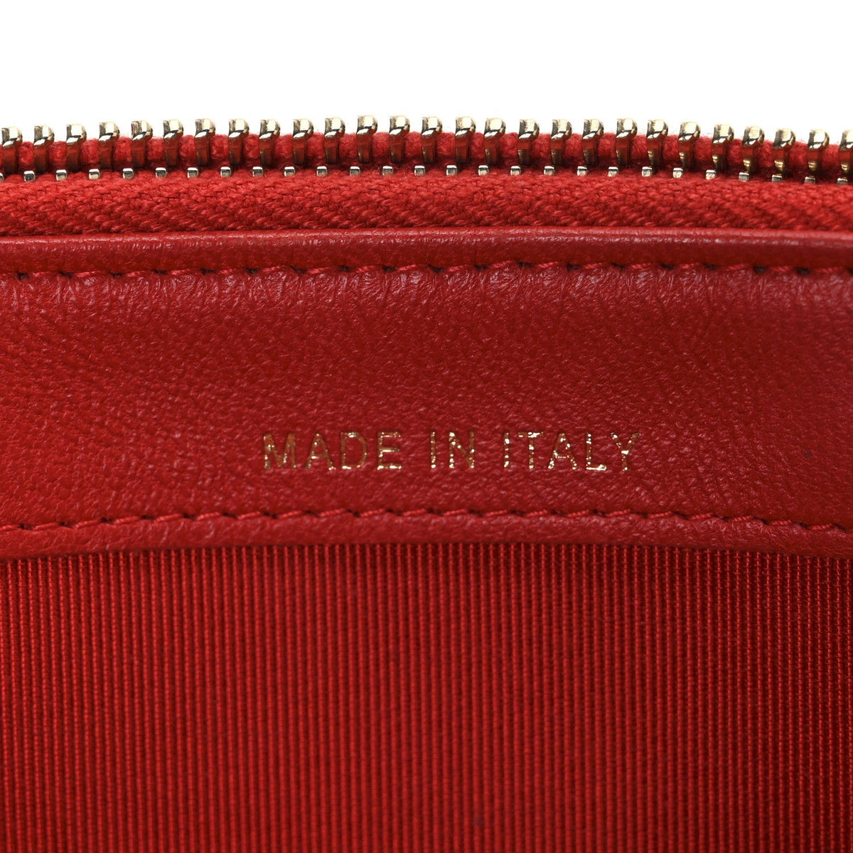 Lambskin Quilted Small Clutch With Chain Red