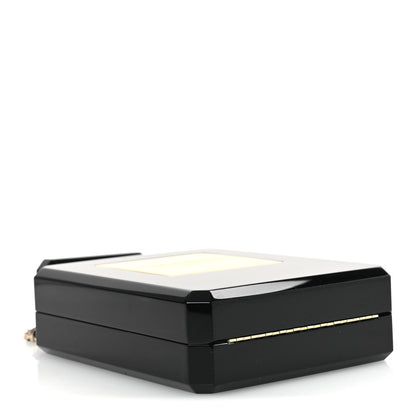 Plexiglass Perfume Bottle Clutch Black