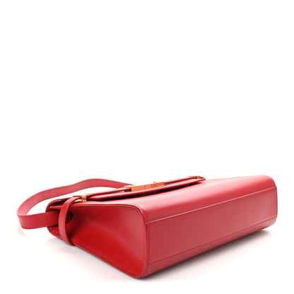 Smooth Calfskin Manhattan Shoulder Bag Rouge Eros